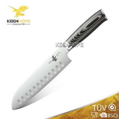 China Sustainable HEROISM - Germany 57 HRC Amazing 7 Inch Japanese Din 1.4116 Stainless Steel Chef Knife With for sale