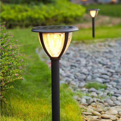 China New 5WLED Solar Yard Garden IP65 Waterproof Warm White Outdoor Ground Light Solar Sun Lawn Lamp for sale