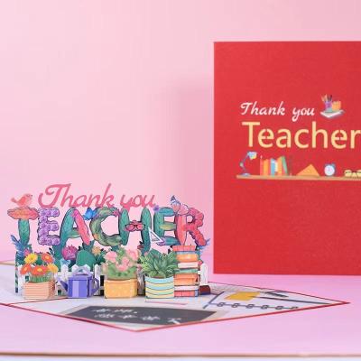 China China GiveU Newest Pop Card Thank You 3d Cards For Teachers Day for sale