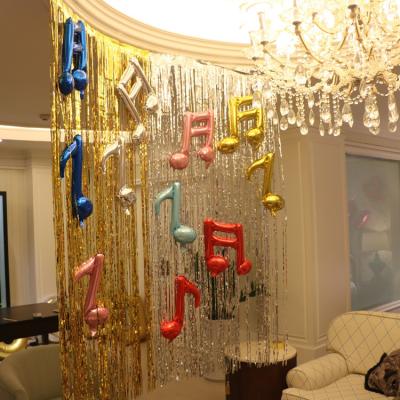 China Free Shipping Amazon New Products GiveU PET Wedding Birthday Party Props Decoration Metallic Aluminum Tinsel Curtain Wholesale for sale