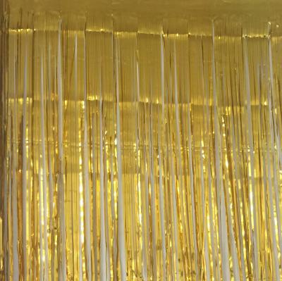 China GiveU Wedding and Wedding Backdrop Decoration Gold Foil Tinsel Curtain Party Decoration for sale