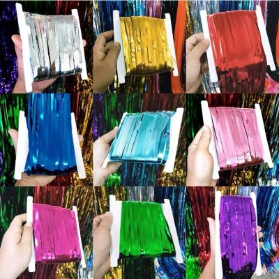 China Decorative in Birthday GiveU Hot Sales Marry Kid's Birthday Party Props Decoration Tinsel Foil Fringe Curtain for sale