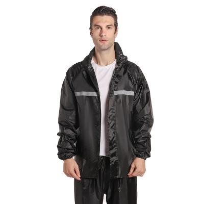 China Motorcycle Waterproof Waterproof Raincoat For Men's Rain Jacket Motorcycle Outdoor Riding Split Pants Suit Reflective Raincoat for sale