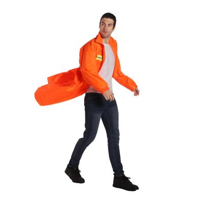 China The new factory direct sale raincoat motorcycle emergency waterproof windproof orange for adults suitable for outdoor work for sale