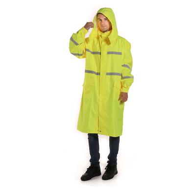 China Yellow Windproof Raincoat Most Popular Construction Workers Raincoat Reflection Buy Wholesale Rise for sale