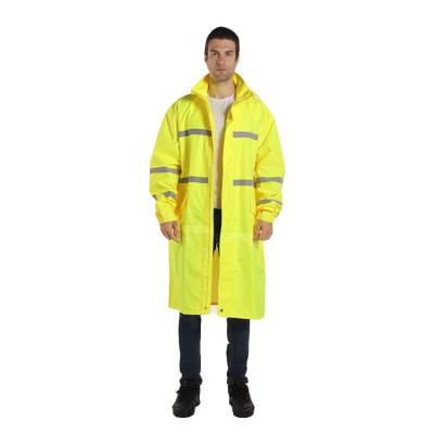 China High Quality Class 3 Lightweight Windproof Waterproof Raincoat Jacket Visibility Tops (Coat) Coveralls For Work Wear for sale