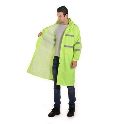 China Green promotion hot sale safety raincoat fashion windproof raincoat raincoat for adult for sale