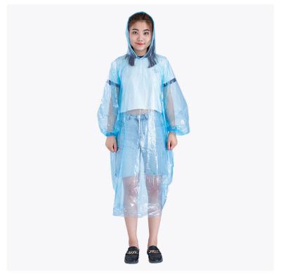 China Hot Selling Portable Disposable Poncho Waterproof Windproof Printing Emergency Adult Translucent Raincoat For Outdoor for sale