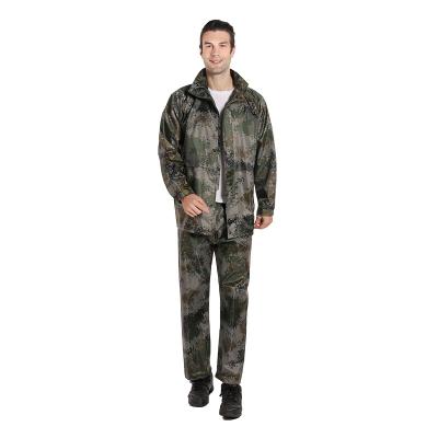 China Good Price Windproof Bulk Order Waterproof Raincoat Making Machine Camouflage Rain Cort For Fishing Water Proof for sale