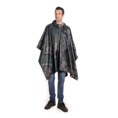 China 100% waterproof camouflage waterproof fabric for outdoor raincoat for mountaineering trips for sale