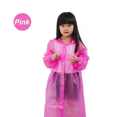 China Windproof Raincoat Most Popular Children's Rain Coat Cover Bag Girls' Long Raincoat Large Quantity Discount Price for sale