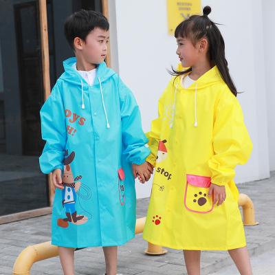 China High quality printed environmental raincoat children windproof logo safety police rain coat raincoats for sale