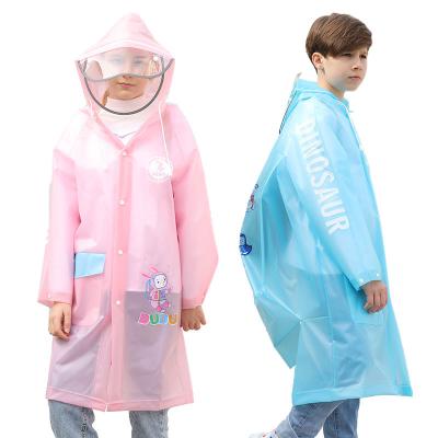 China High Quality Reusable Raincoat Set Colorful Windproof Waterproof Raincoat Kids Eva Raincoat For Boys And Girls for sale