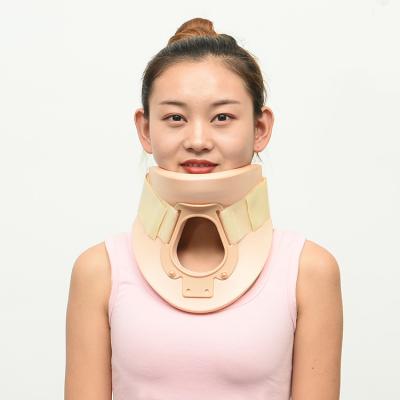 China Manufacturer Price Custom Neck Supporter Adjustable Polymer Split Cervical Collar S/M/L for sale