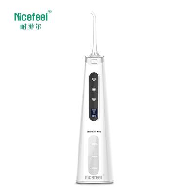 China Ozon Nicefeel 250ml IPX7 Mund-Irrigator-Wasser Flosser für Dusche zu verkaufen