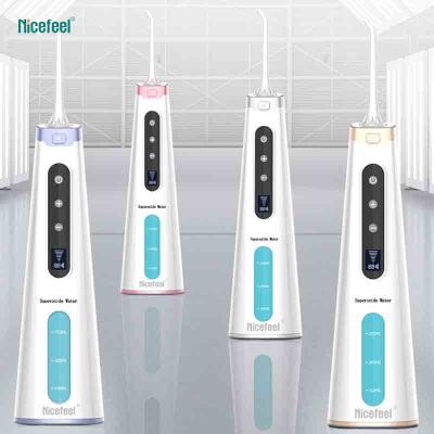 중국 미백 치아 과산화물 물을 가진 휴대용 치과 Flosser 1600mah 건전지 판매용