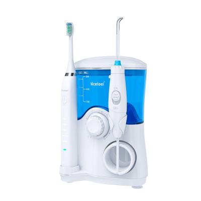 China Multifunction OEM All In One Toothbrush And Flosser Cleaning teeth Massaging gums for sale