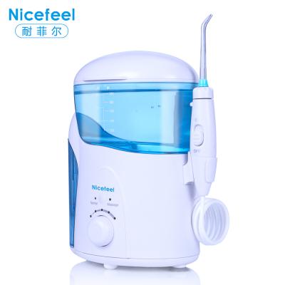 Chine Réservoir d'eau oral futé UV de Flosser 600ml de l'eau de partie supérieure du comptoir de Nicefeel Irrigator à vendre