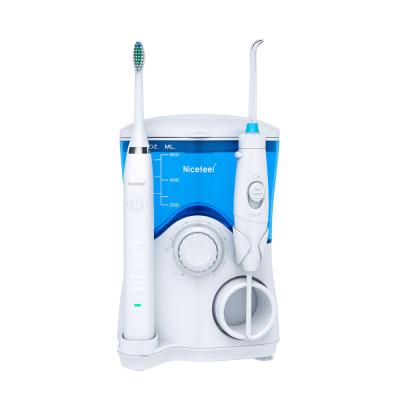 China 2 in 1 Nicefeel-Water Flosser en Tandenborstel met 600ml-Watertank Te koop