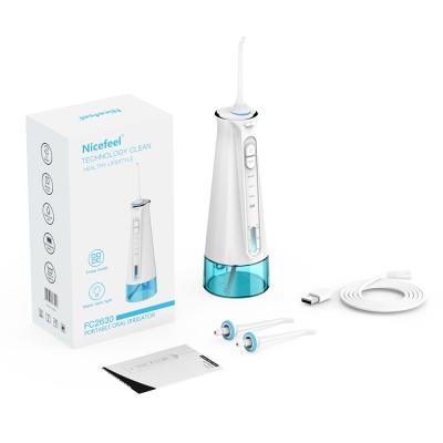 China IPX7 Waterproof Oral Irrigator  Nicefeel Cordless Water Flosser Oem Logo Big Water Tank Water Flosser Cordless for sale