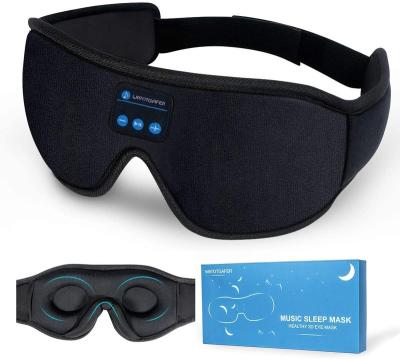 China BT 5.0 Radio 3D Cotton 3D Eye Sleep Blindfold For Side Sleepers Travel Music Pl Sleep Washable Eye for sale