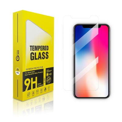 China Ultrathin 2.5D 9H 0.3mm tempered glass film screen protectors for xr 12 pro 8 s xs 11 13 note mobile phone for sale