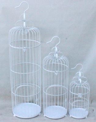 China China Metal Iron Large Round S/3 Bird Cage With Hook for sale