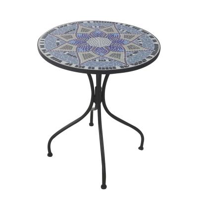 China High Quality Outdoor Bistro Table Mosaic Metal Dierect Maker Furniture Conversation Set for Patio, Yard, Garden for sale