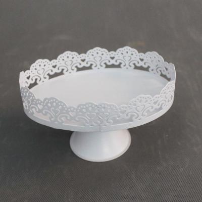 China China Round White Metal Iron Cake Stand Set 3 Pack Dessert Candy Display Dish Cake Stand For Wedding Event Birthday Party for sale