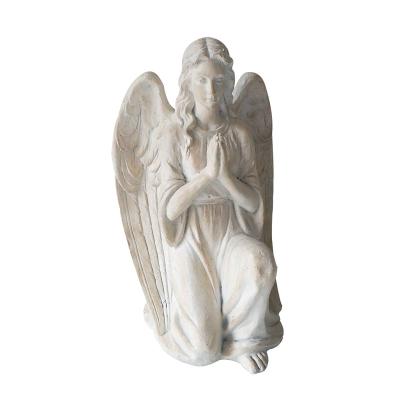 China Europe Drake White Resin Angel Statue - Memorial Statue Religious Keepsake Garden Guardian Angel for sale