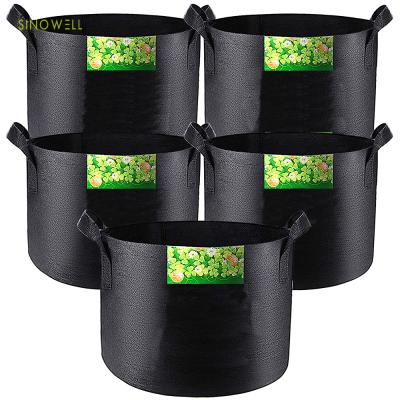 China SINOWELL durable Hydorponics 45 gallon fabric plant grow bags grow pots for sale for sale