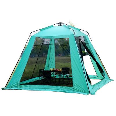 China Camouflage / Playground Noise Outdoor Fully Automatic Travel Beach Wind Rise Resistant Camping Tent for sale