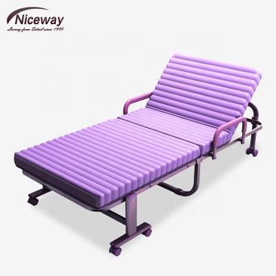 China Niceway Manufacture Extra Folding Bed Foldable Guest Sofa Bed With Removable Wheels for sale