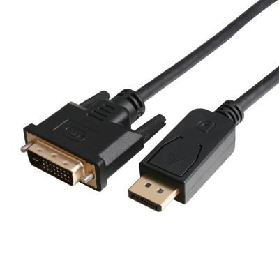 China High Quality Camera Displayport to DVI (24+1) Cable DP to DVI Cable for sale