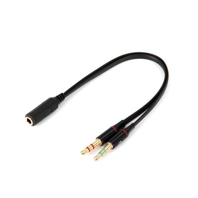 China COMPUTER Earphone Splitter for Computer 3.5mm Female Splitter 2 to Dual 3.5mm Male Mic Audio Y Earphone Cable Smartphone Headset to PC for sale