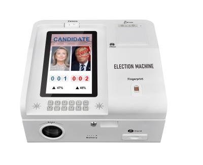 China Touch Screen Android 4G WIFI Ballot Fingerprint Machine Biometric Voting Accessible Voting Machines for sale