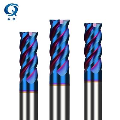 China High Hard Tungsten Carbide Alloy HRC 45/55/60/65 Solid Carbide End Mills CNC Die Steel End Mills Aluminum Steel Milling Cutter Stainless Steel Metal for sale