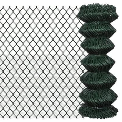 China Easily Installed 6ft High Chain Link Fence Diamond Fence With Razor Wire Mesh for sale