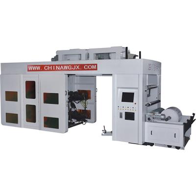 China Woven Fabrics Bopp Printing Shops Non Tape Flexo Printing Machine Plastic Bag 5 Color Roll Flexo Printing Machine for sale