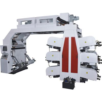 China Factory bag flexo printing machine plastic bag 5 color nonwoven flexo printing machine for sale