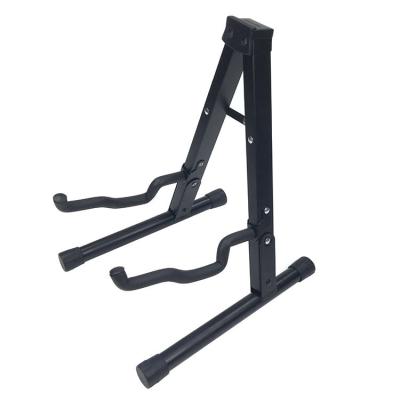 China GUITAR Folding Portable Stainless Steel A Frame Floor Stand Guitar Stand For Acoustic Electric Guitar for sale