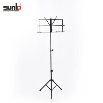 China Factory price portable professional folding music stand with bag for sheet music metal for sale