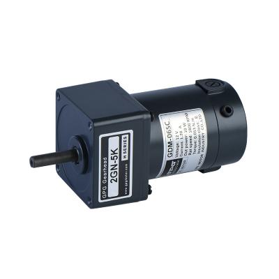 Cina Partita del motore 12v 24v 1800rpm 3200rpm dell'ingranaggio della spazzola di GDM-06SC 10w con il cambio 2gn3-300k in vendita