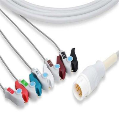 China Compatible TPU Manufacturer Customized Mindray Datascope Ecg Cable 5 Lead 12 Pins for sale