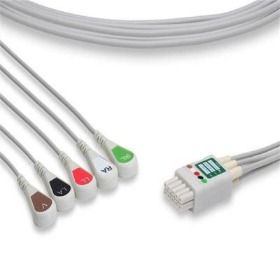 China TPU Factory Produce Holter Trunk Cable Compatible Ecg Medical Accessories for sale