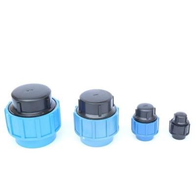 China Widely used agricultural pe pipe pp compression plastic pe pipe fittings for irrigation system for sale