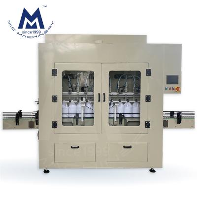 China Food Anticorrosive Bottling Line Liquid Battery Bleach Acid Chemical Filling Filler Equipment Machine for sale