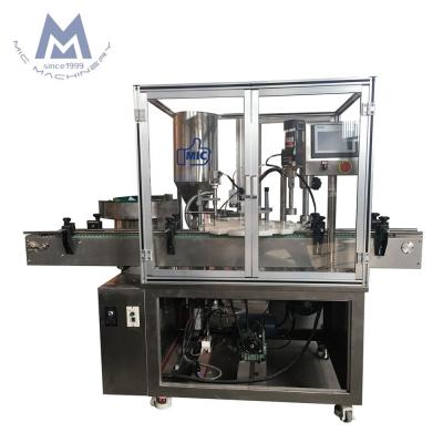 China Small CNC Beverage Pump Paste Fully Automatic Cosmetic Liquid Bottle Jar Filling Capping Machine for sale