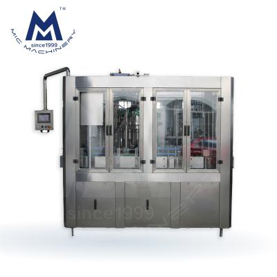 China Full Automatic Juice Beer Wine Food Soda Capping Bottle Filling Machine And Water Glass Liquid Labeling Machine for sale