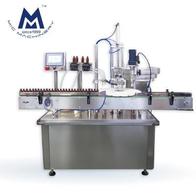 China Automatic small e-liquid 3ml 15ml e-cigarette glass bottle vape liquid food filling bottling capping machine line for sale